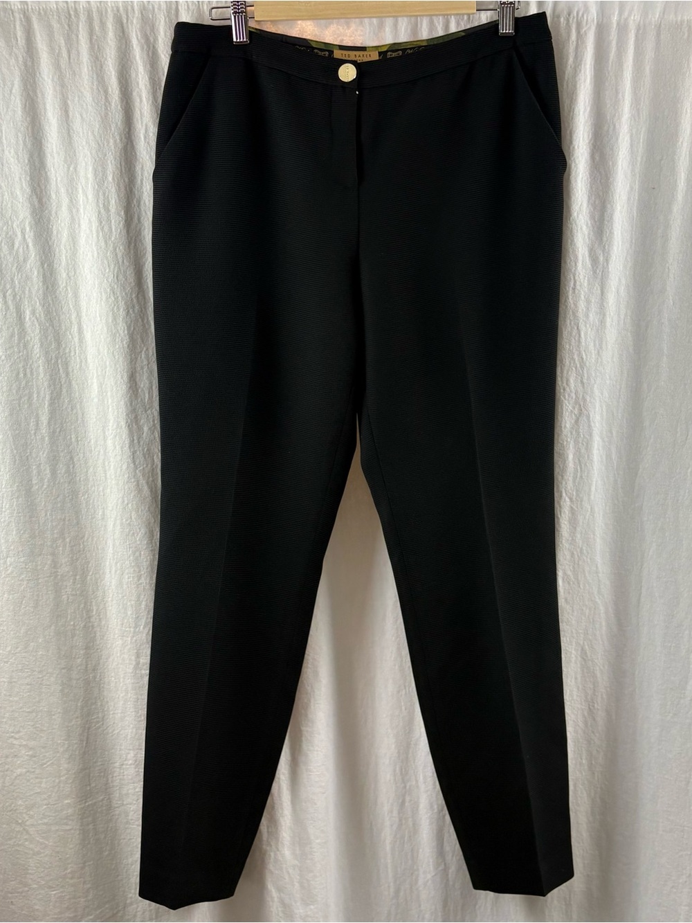 Ted Baker Women’s Black Textured Trouser 8